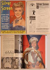 8z052 SILVER SCREEN magazine April 1943, close up of Alice Faye from Hello Frisco Hello!