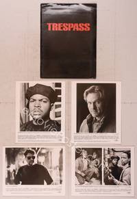 8z188 TRESPASS presskit '92 Bill Paxton, Ice-T, Ice Cube, directed by Walter Hill!