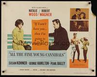 9a228 ALL THE FINE YOUNG CANNIBALS style B 1/2sh '60 Wagner about to get smacked by Natalie Wood!