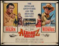 9a229 ALVAREZ KELLY 1/2sh '66 renegade adventurer William Holden & reckless Richard Widmark!