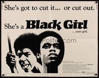 9a271 BLACK GIRL 1/2sh '72 directed by Ossie Davis, Claudia McNeil has to cut it or cut out!