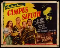 9a296 CAMPUS SLEUTH 1/2sh '48 image of the Teen Agers solving the case!