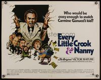 9a363 EVERY LITTLE CROOK & NANNY 1/2sh '72 who would be crazy enough to snatch Victor Mature's kid