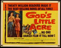9a394 GOD'S LITTLE ACRE style A 1/2sh '58 barechested Aldo Ray & half-dressed sexy Tina Louise!