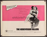 9a438 HONEYMOON KILLERS 1/2sh '70 classic anti-romantic image of Shirley Stoler & Tony Lo Bianco!