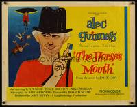 9a441 HORSE'S MOUTH 1/2sh '59 great artwork of Alec Guinness, the man's a genius!