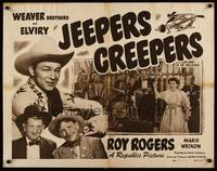 9a459 JEEPERS CREEPERS 1/2sh R50 young Roy Rogers, Elviry & Weaver Brothers!
