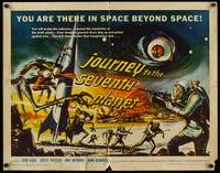 9a466 JOURNEY TO THE SEVENTH PLANET 1/2sh '61 they have terryfing powers of mind over matter!