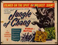 9a472 JUNGLE OF CHANG 1/2sh '51 Man och Kvinna, filmed on the spot in wildest Siam!