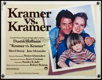 9a480 KRAMER VS. KRAMER 1/2sh '79 Dustin Hoffman, Meryl Streep, child custody & divorce!