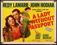 9a485 LADY WITHOUT PASSPORT style A 1/2sh '50 sexiest Hedy Lamarr in harem girl costume!