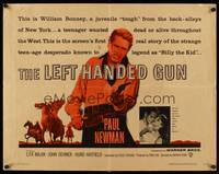 9a495 LEFT HANDED GUN 1/2sh '58 great image of Paul Newman as Billy the Kid!