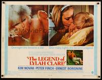 9a496 LEGEND OF LYLAH CLARE 1/2sh '68 close up of sexiest thumb-sucking naked Kim Novak in bed!