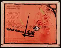 9a502 LILITH 1/2sh '64 Warren Beatty, before Eve, there was evil, and her name was Jean Seberg!
