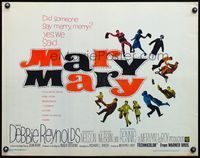 9a535 MARY MARY 1/2sh '63 Debbie Reynolds, Barry Nelson, Michael Rennie, musical comedy!