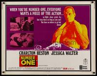 9a569 NUMBER ONE 1/2sh '69 alcoholic football player Charlton Heston has nowhere to go but down!