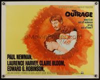 9a583 OUTRAGE 1/2sh '64 Paul Newman as a Mexican bandit in a loose remake of Rashomon!