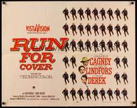 9a637 RUN FOR COVER 1/2sh '55 James Cagney, Viveca Lindfors, directed by Nicholas Ray!