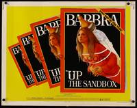 9a758 UP THE SANDBOX 1/2sh '73 Time Magazine parody art of Barbra Streisand by Richard Amsel!