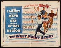 9a773 WEST POINT STORY 1/2sh '50 dancing cadet James Cagney, Virginia Mayo, Doris Day