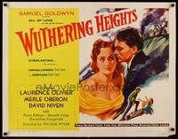 9a797 WUTHERING HEIGHTS 1/2sh R55 Laurence Olivier is torn with desire for Merle Oberon!