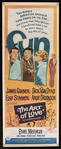 9b038 ART OF LOVE  insert '65 Dick Van Dyke, Elke Sommer, James Garner, Angie Dickinson!