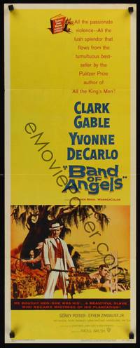 9b047 BAND OF ANGELS  insert '57 Clark Gable buys beautiful slave mistress Yvonne De Carlo!