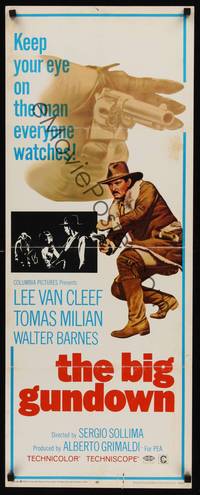 9b063 BIG GUNDOWN  insert '66 La Resa Dei Conti, Lee Van Cleef as Mr. Ugly, spaghetti western!