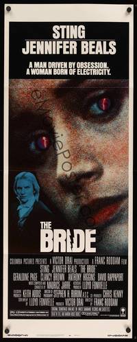 9b084 BRIDE   insert '85 Sting, Jennifer Beals, a madman and the woman he invented!