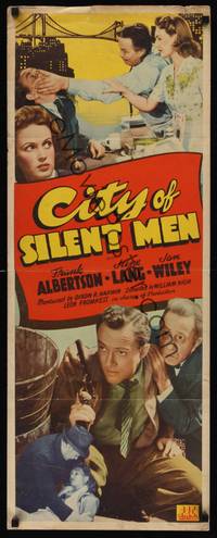 9b117 CITY OF SILENT MEN  insert '42 Frank Albertson, June Lang, Jan Wiley!
