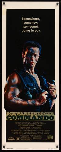9b123 COMMANDO   insert '85 Arnold Schwarzenegger is going to make someone pay!
