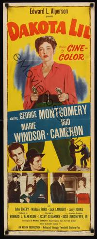 9b136 DAKOTA LIL  insert '50 Marie Windsor is out to get George Montgomery as Tom Horn!
