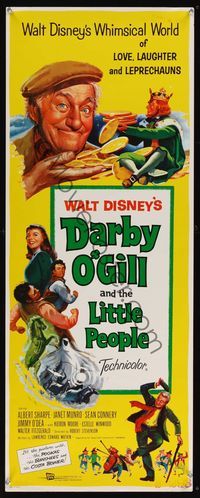 9b140 DARBY O'GILL & THE LITTLE PEOPLE  insert '59 Disney, Albert Sharpe, it's leprechaun magic!