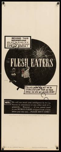 9b177 FLESH EATERS  insert '64 behind this membrane, a point between life & death!