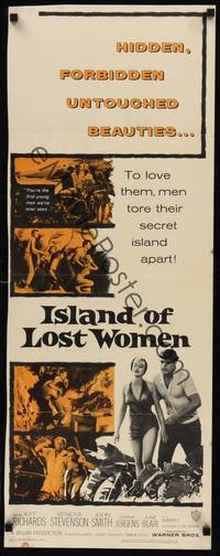 9b260 ISLAND OF LOST WOMEN  insert '59 hidden, forbidden, untouched beauties in a raging hell!