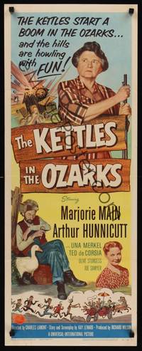 9b275 KETTLES IN THE OZARKS  insert '56 Marjorie Main as Ma brews up a roaring riot in the hills!