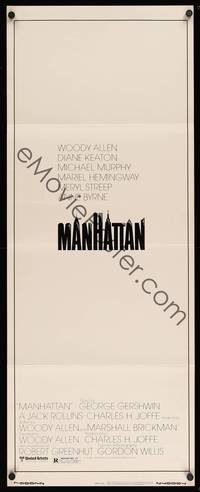 9b334 MANHATTAN   insert '79 Woody Allen & Diane Keaton, cool New York City title design!