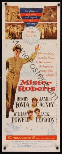 9b347 MISTER ROBERTS   insert '55 Henry Fonda, James Cagney, William Powell, Jack Lemmon, John Ford