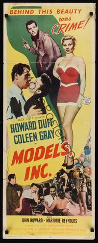9b348 MODELS INC   insert '52 sexy Coleen Gray is on the make for fame and her beauty is for sale!