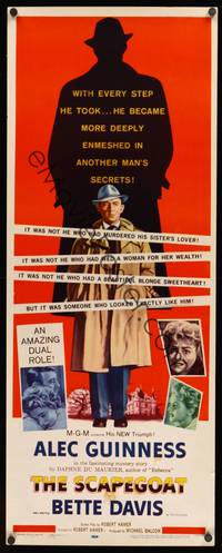 9b457 SCAPEGOAT   insert '59 art of Alec Guinness, who lived another man's life & loved his woman!
