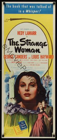 9b507 STRANGE WOMAN   insert '46 Hedy Lamarr in book by Ben Ames Williams that was whispered about!
