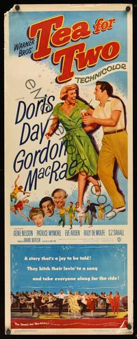 9b532 TEA FOR TWO  insert '50 Doris Day & MacRae hitch their lovin' to a song & take everyone along