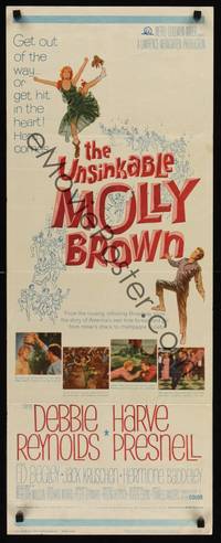 9b569 UNSINKABLE MOLLY BROWN  insert '64 Debbie Reynolds, get out of the way or hit in the heart!