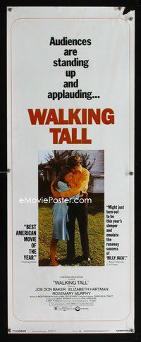 9b579 WALKING TALL  style C insert '73 Joe Don Baker as Buford Pusser, classic!