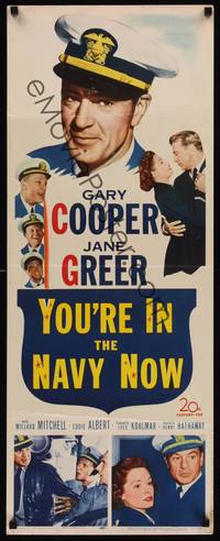9b611 YOU'RE IN THE NAVY NOW  insert '51 officer Gary Cooper blows his top, different image!