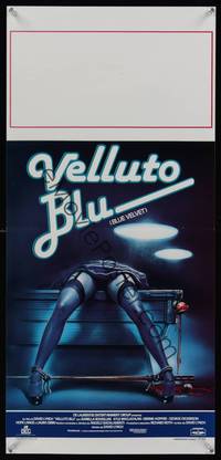 9b640 BLUE VELVET  Italian locandina '86 directed by David Lynch, wild sexy artwork by Sciotti!