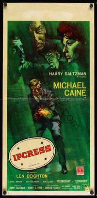 9b732 IPCRESS FILE  Italian locandina '65 different art of Caine in the spy story of the century!