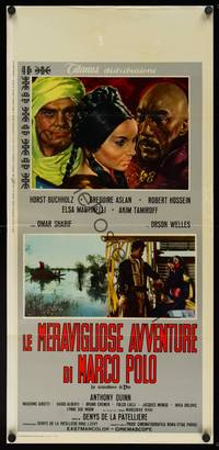 9b763 MARCO THE MAGNIFICENT  Italian locandina '66 Anthony Quinn, Elsa Martinelli, adventure!