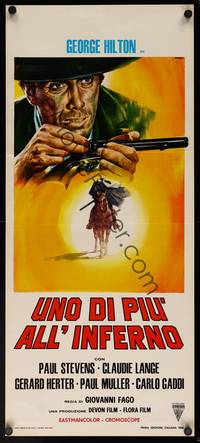 9b781 ONE MORE TO HELL  Italian locandina '68 Uno Di Piu All'Inferno, Casaro western art!