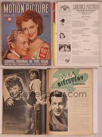 9c087 MOTION PICTURE magazine February 1942, romantic c/u of Jeanette MacDonald & Gene Raymond!